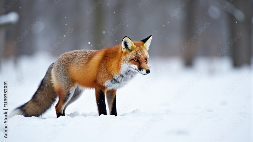 Red Fox in Winter Wonderland Red Fox in Winter Wonderland