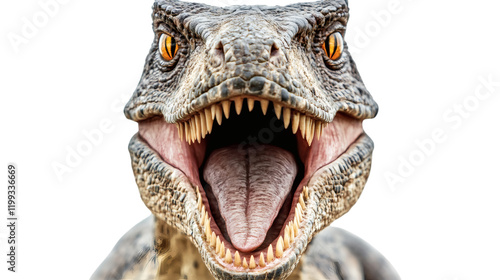 Fototapeta Naklejka Na Ścianę i Meble -  Dinosaur, isolated on white background.