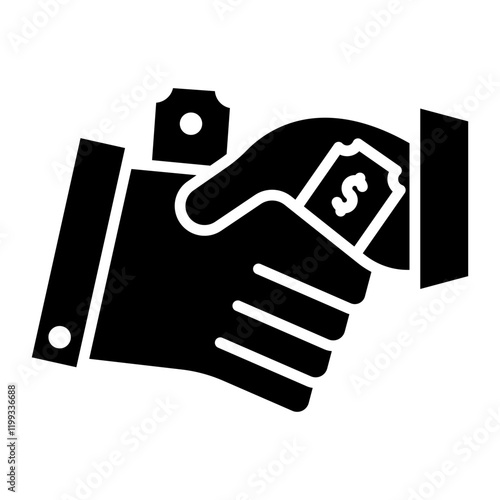 Unethical Handshake Icon