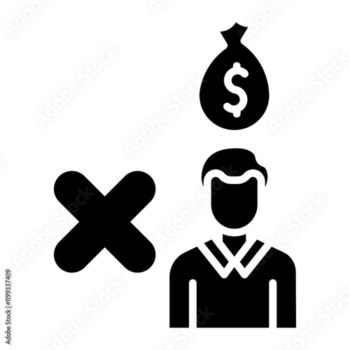 Corrupt Businessman Icon
