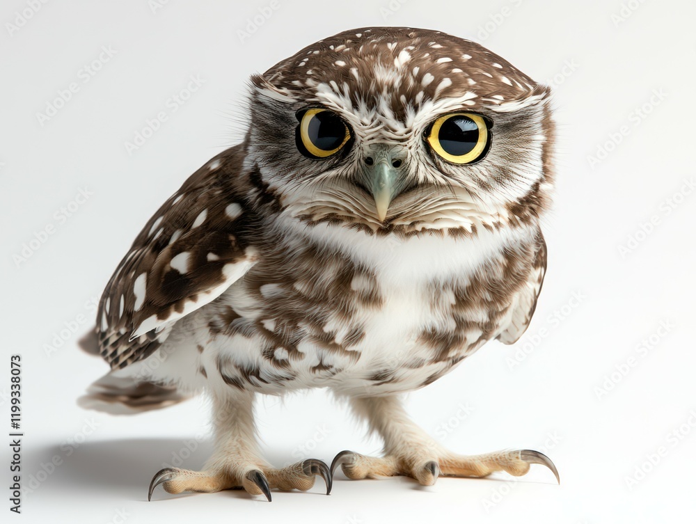 Fototapeta premium A stunning close-up of a wise owl,