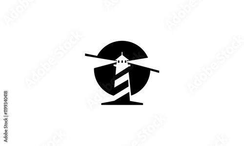 Lighthouse logo vector