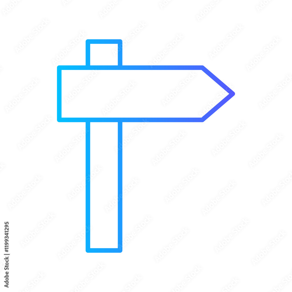 guidepost gradient icon guidepost gradient icon