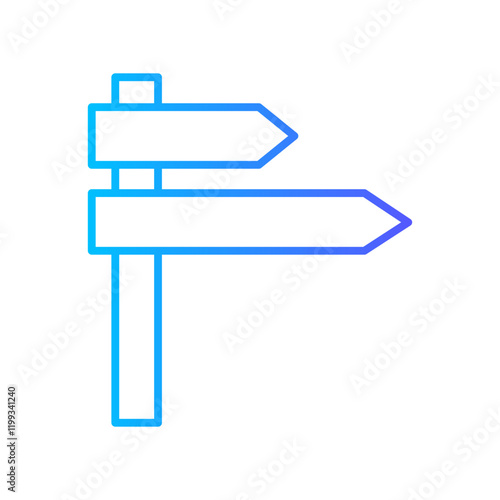 guidepost gradient icon