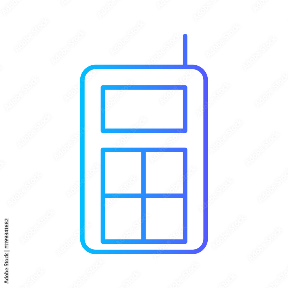 walkie talkie gradient icon walkie talkie gradient icon