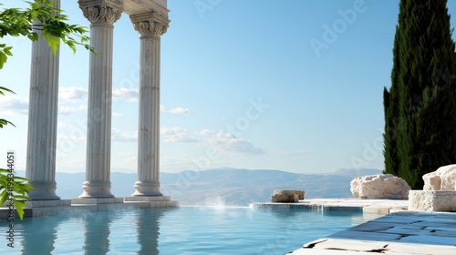 Ancient Ruins by the Sea