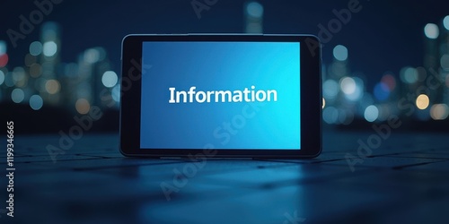 Information presentation urban setting mobile device display night environment insightful viewpoint photo