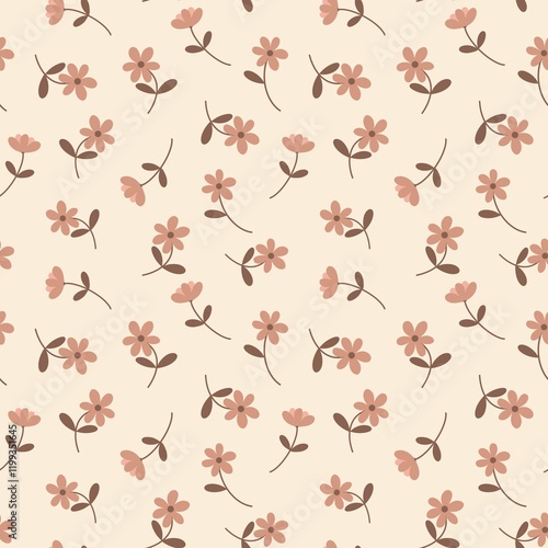 seamless pattern with flowers
