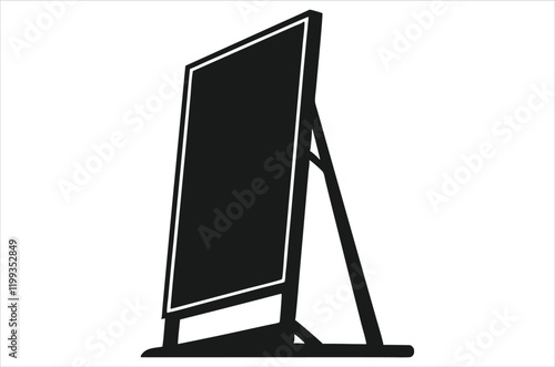School blackboard. Green and black board with wooden frame and chalk. Realistic blank blackboards with chalk dirt texture. Classroom,
