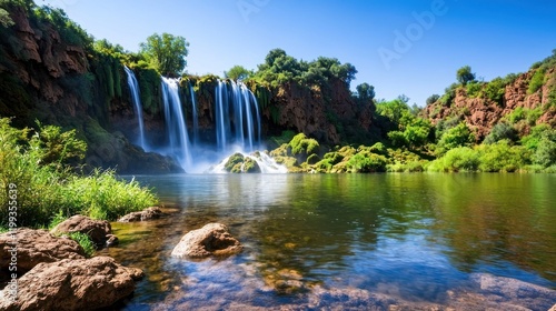 Serene Waterfall Landscape
