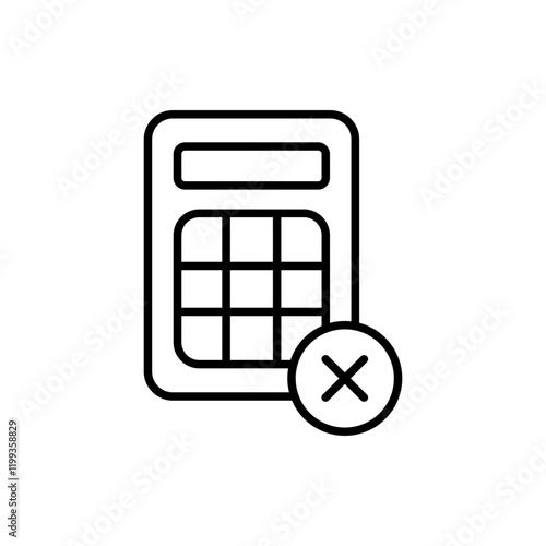 Tax evasion outline icons, minimalist vector illustration ,simple transparent graphic element .Isolated on white background