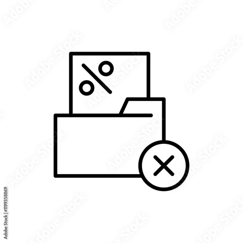 Tax evasion outline icons, minimalist vector illustration ,simple transparent graphic element .Isolated on white background