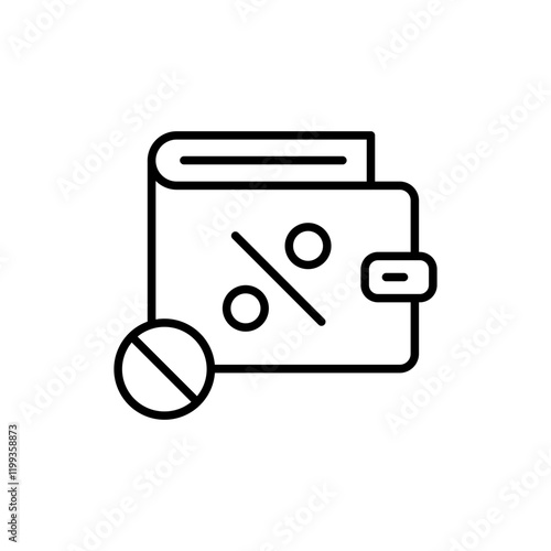 Tax evasion outline icons, minimalist vector illustration ,simple transparent graphic element .Isolated on white background