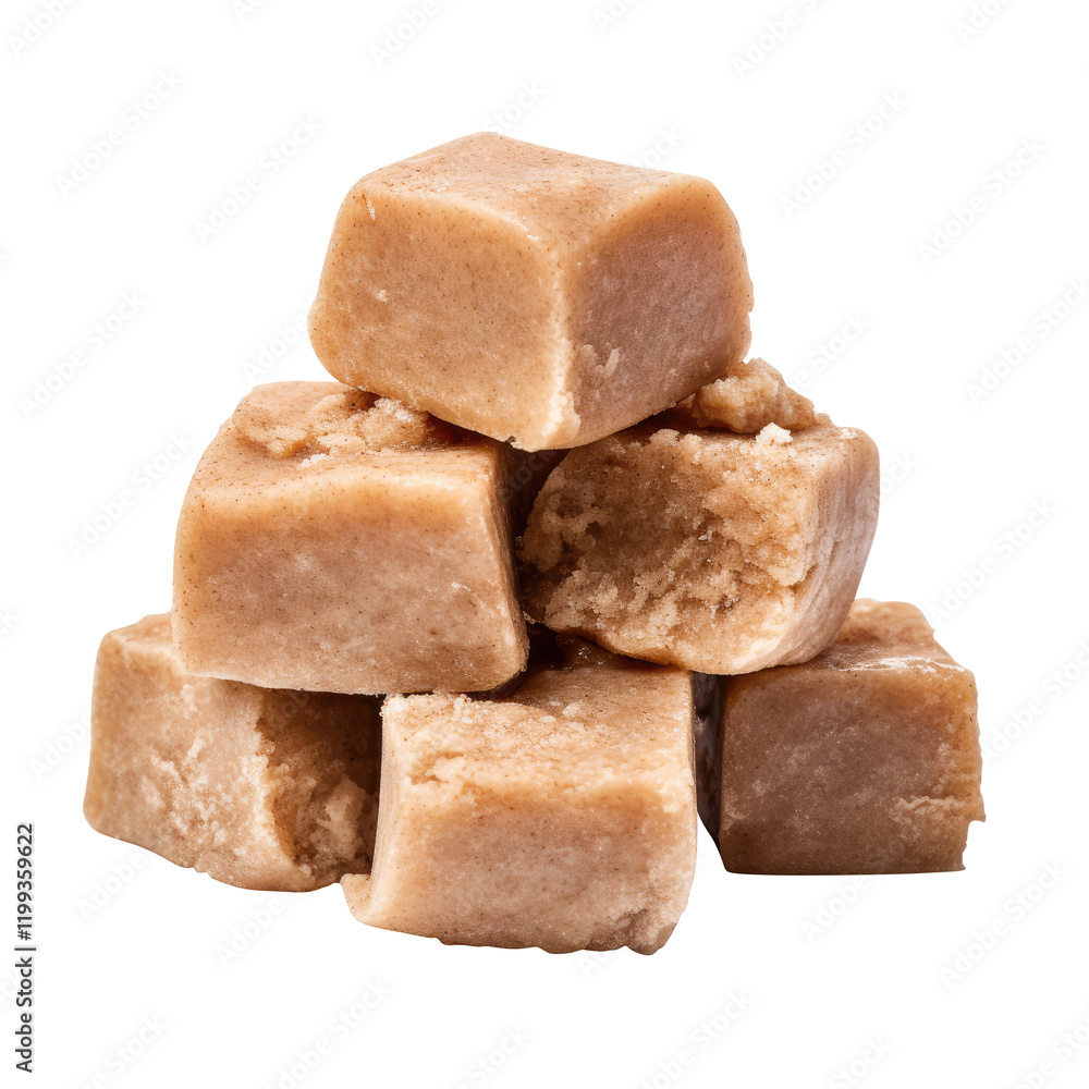 Pile of halva isolated on transparent background, clipping path, cut-out Pile of halva isolated on transparent background, clipping path, cut-out