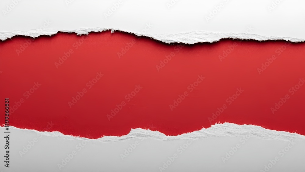 Torn red paper background studio graphic design minimalist close-up creative expression Torn red paper background studio graphic design minimalist close-up creative expression