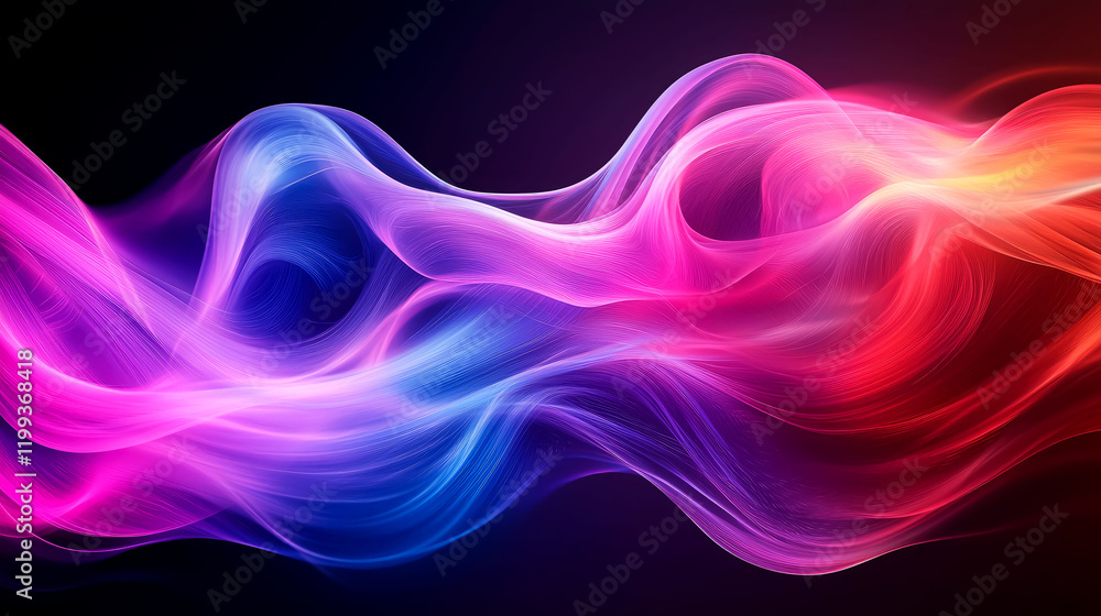 Abstract Colorful Flowing Waves: Vibrant Energy and Motion Abstract Colorful Flowing Waves: Vibrant Energy and Motion