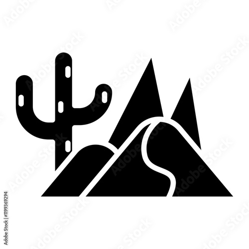 Desert Landscape Icon