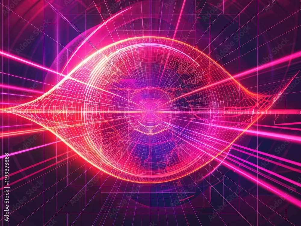 3D rendered digital art with futuristic elements. 3D rendered digital art with futuristic elements.