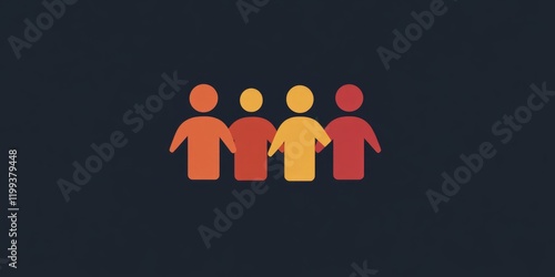 The image features a group of people standing close together with their hands clasped. The scene conveys a sense of unity and friendship among the individuals, suggesting a strong social connection