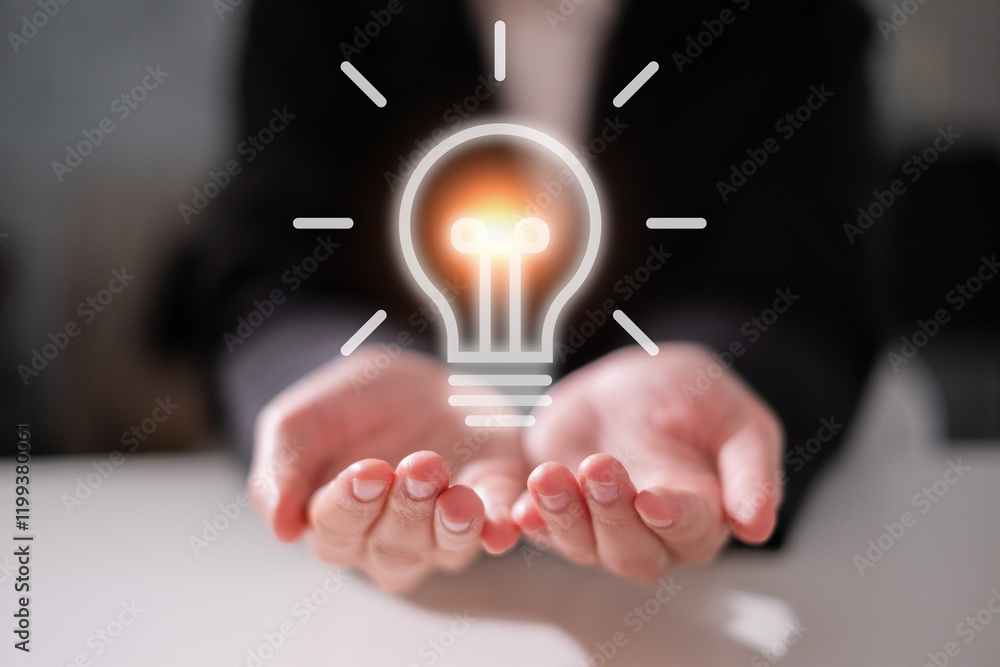 Business new idea light bulb innovation inspiration light bulb creativity solution concept