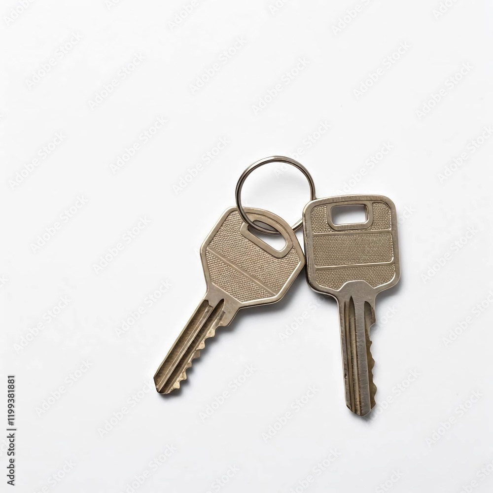 Keys chain with bit coin white and black background. Keys chain with bit coin white and black background.