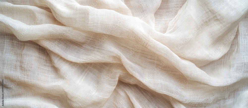 Soft Beige Woven Textile Background with Flowing Drapery and Blank Canvas for Creative Design Elements and Text Soft Beige Woven Textile Background with Flowing Drapery and Blank Canvas for Creative Design Elements and Text