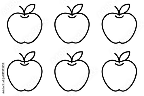 Apple Vector Bundle Line Art Collection