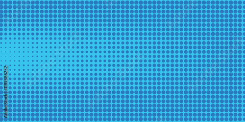 Blue comic pop-art halftone background vector