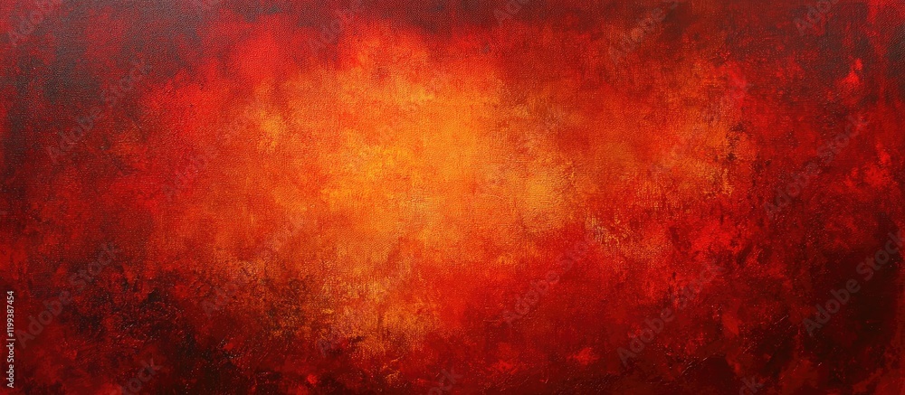 Obraz premium Texture of warm vibrant red canvas with rich depth and gradient hues, featuring ample negative space for text or design elements.