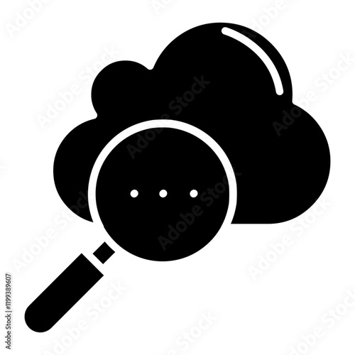 Cloud Searching Icon
