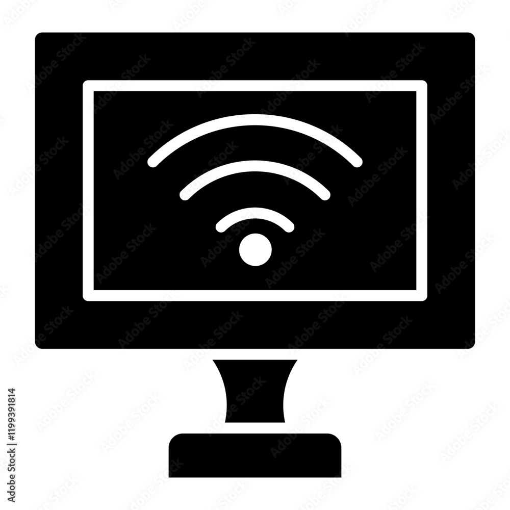 Computer Wifi Icon Computer Wifi Icon
