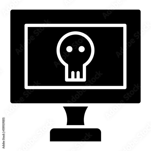 Computer Hacked Icon