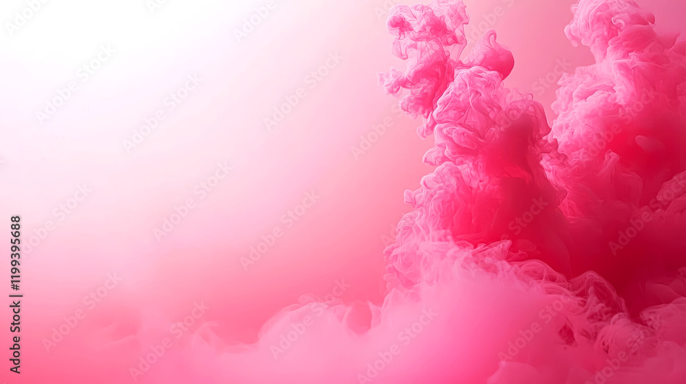 Fototapeta premium Abstract Pink Ink Swirl: Dreamy, Ethereal Background Texture