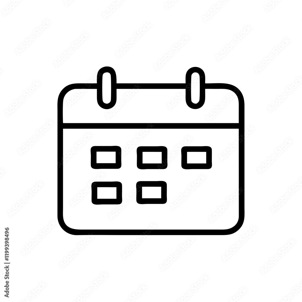 Calendar line icon for scheduling and planning Calendar line icon for scheduling and planning