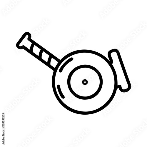 Turbocharger line icon for automotive engine performance.