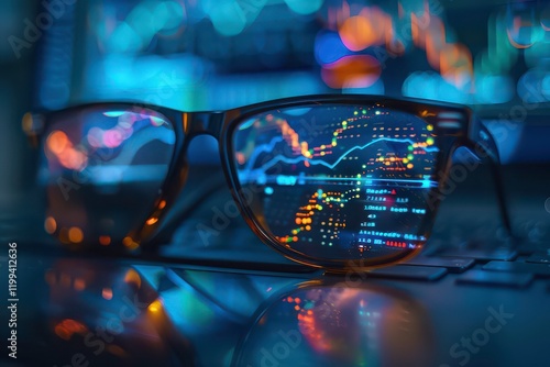 Hyper-detailed Computer Screen with Cryptocurrency Data