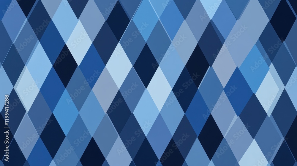 Abstract Geometric Pattern in Shades of Blue for Background Design Abstract Geometric Pattern in Shades of Blue for Background Design