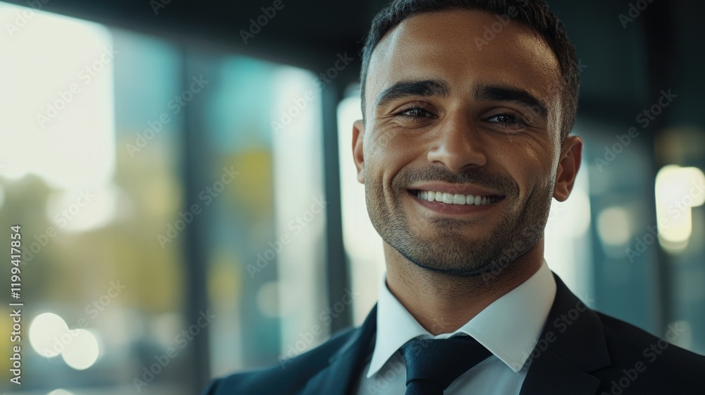 Businessman Smiling Confidently Businessman Smiling Confidently