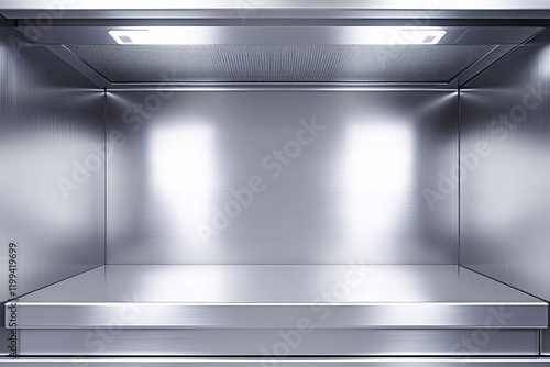 Wallpaper Mural Clean Modern Stainless Steel Interior Design  Showcase Space Torontodigital.ca