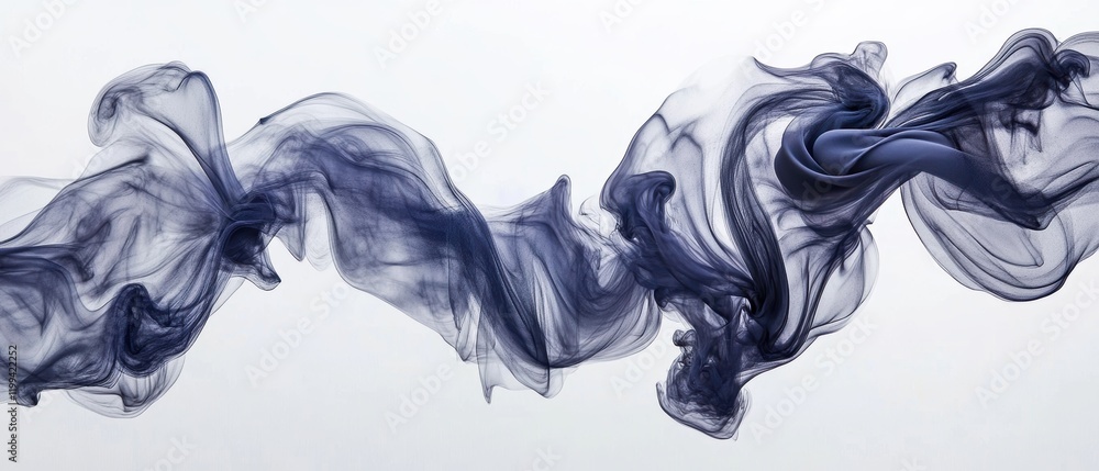 Fototapeta premium Abstract black and navy design high fidelity digital art in a contemporary environment