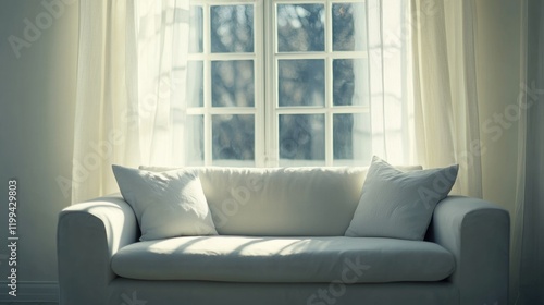 Wallpaper Mural Serene Sunlit Living Room Torontodigital.ca