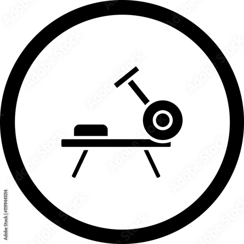 Rowing Machine Vector Icon Design