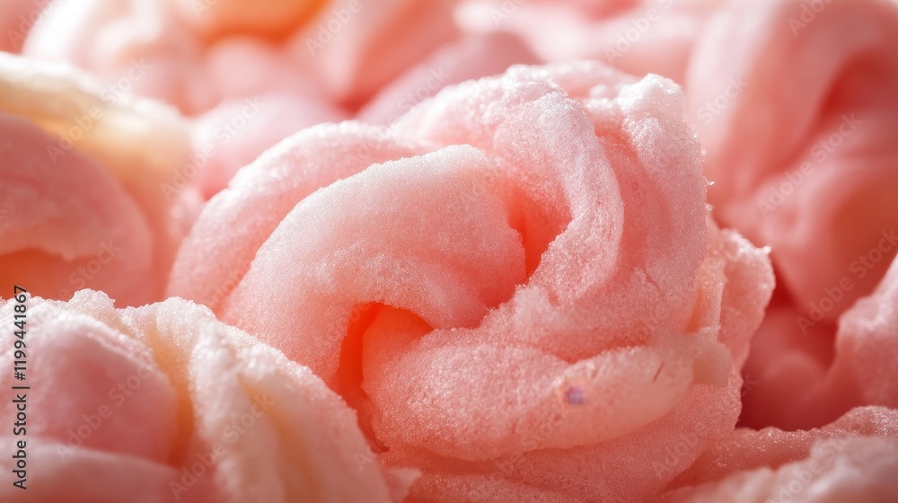 Sweet Cotton Candy Fluff in Soft Pink Hues