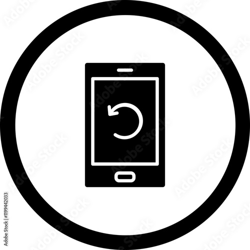 Restart Phone Vector Icon Design