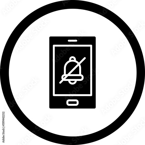 Silent Alarm Vector Icon Design