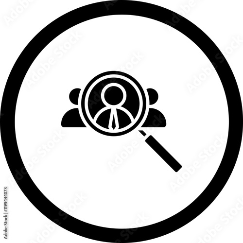 Recruitment Human Vector Icon Design