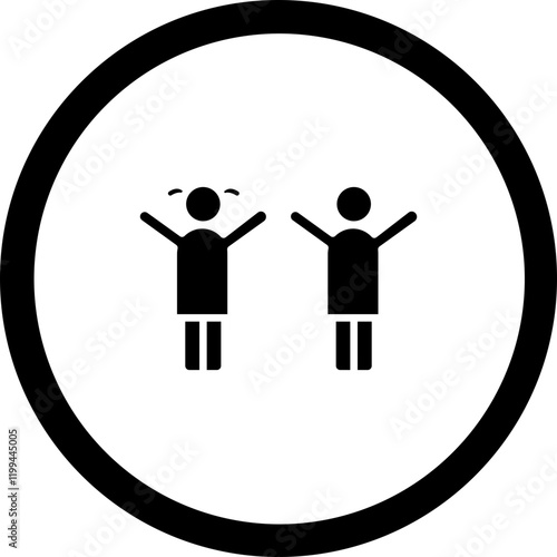 Siblings Vector Icon Design