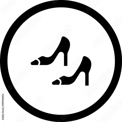 High Heels Vector Icon Design