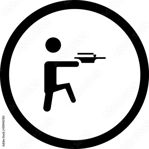Shooting Vector Icon Design