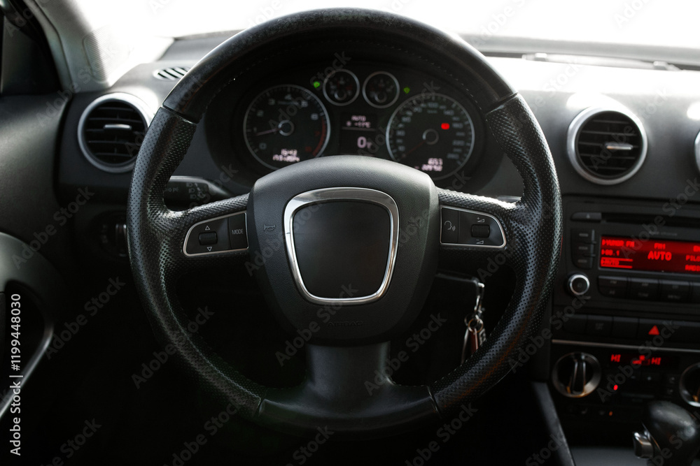 black and chrome interior of a black car black and chrome interior of a black car